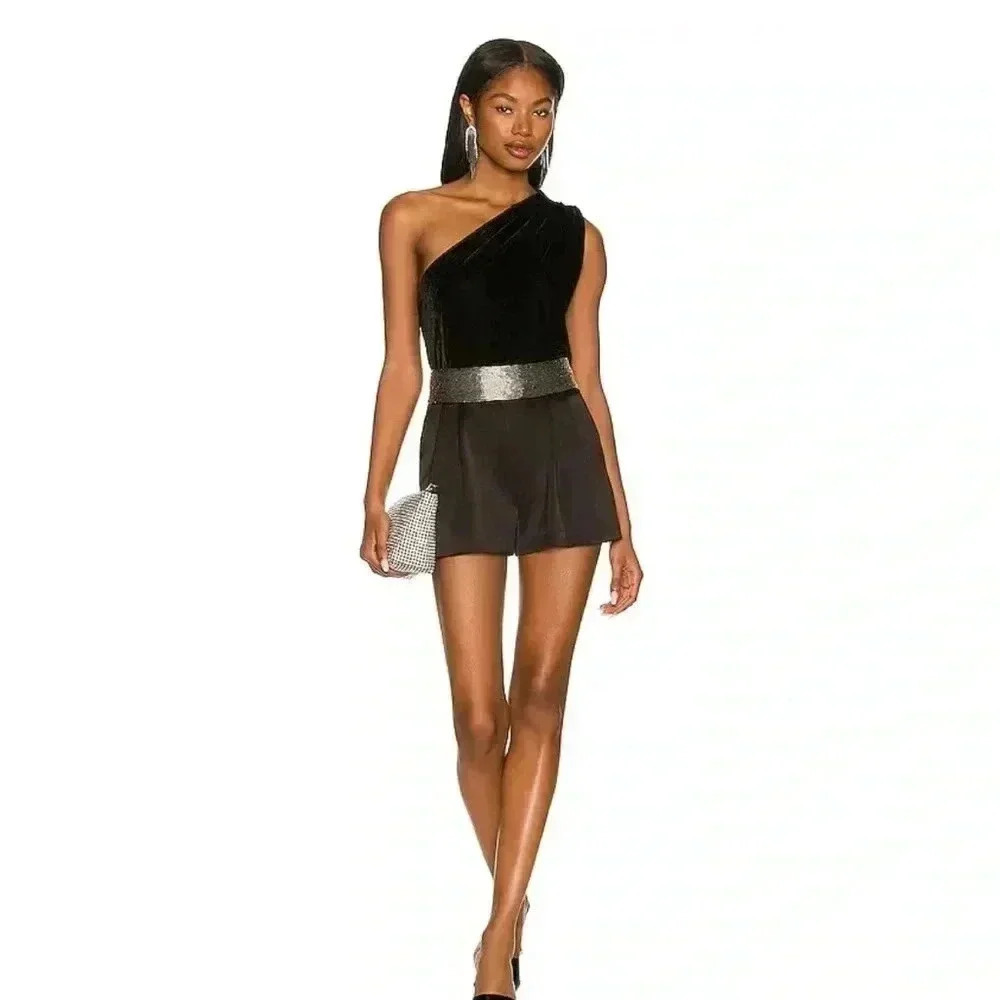 NWT Generation Love Catalina Velour Top Black - Picture 2 of 6